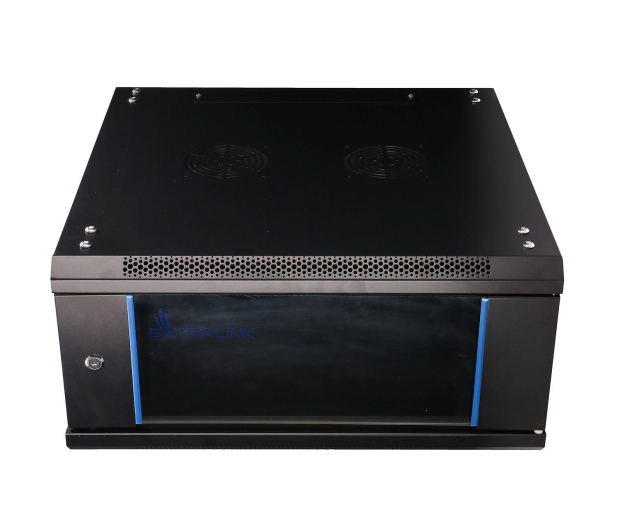 ExtraLink Wisząca 19" 4U 600x600mm (czarna) - 484912 - zdjęcie 12